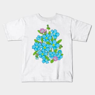 Forget-Me-Not. Flowers Kids T-Shirt